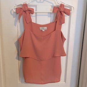 LOFT Bow shoulder blouse